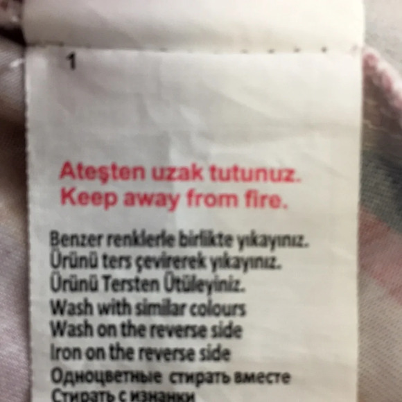 Koton Cream Striped Kimono Jacket Womens 13M 42 Open Front - Picture 11 of 16